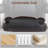 Big and Tall Office Chair for Heavy People, Heavy Duty Executive Office Desk Chair with Footrest, Waist Lumber Support, Adjustable Headrest, Black-1003428707