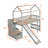 Loft Bed With 2 Drawers And Slide, House Bed With Slide-1271202018