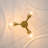 3-light Glass Semi-flush Mount