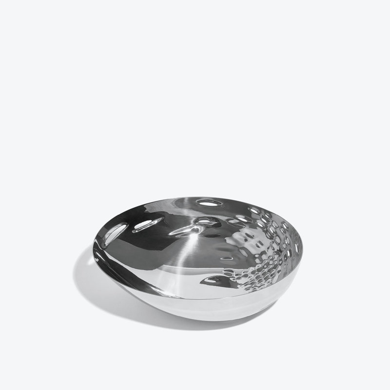 Cell Bowl, Black, Silver Stainless Steel