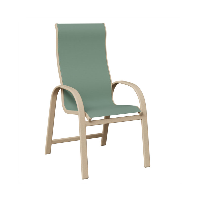 Chaise de salle à manger Murphy, Aluminium Luna multicolore, Bleu sauge