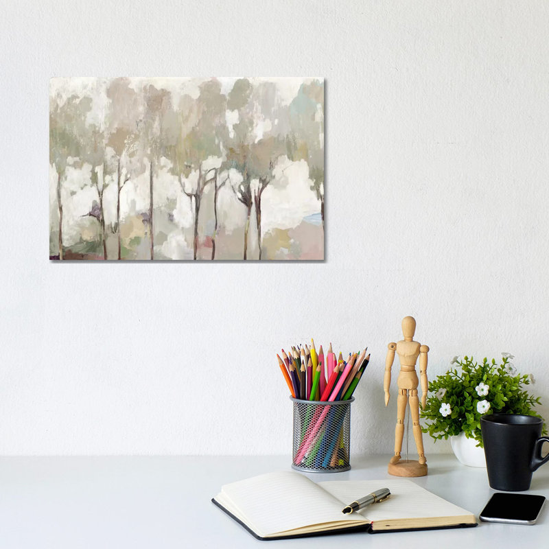 Soft Pastel Forest by Allison Pearce - Wrapped Canvas Print, 20.32 cm H x 30.48 cm W