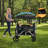 Stroller Wagon For 2 Kids,  Wagon Cart Featuring 2 High Seat With 5-point Harnesses And Adjustable Canopy, Foldable Push-pull Rod Wagon Stroller For Garden, Stroller, Camping, Grocery Cart