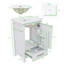 Petit meuble-lavabo de 20 po avec lavabo en céramique moderne avec comptoir à fermeture en douceur et repose-pieds réglables-1999663717
