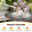 Table d'appoint carrée pliante en rotin