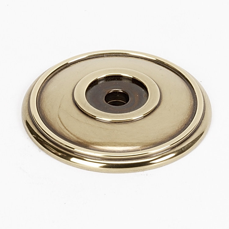 Rosette traditionnelle, Antique poli, H 3,3 po x l 3,35 po x P 1 po
