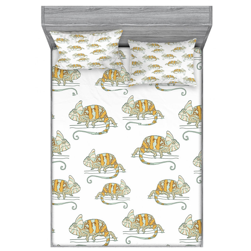 Microfiber Sheet Set, Queen Sheet Set with Fitted Sheet