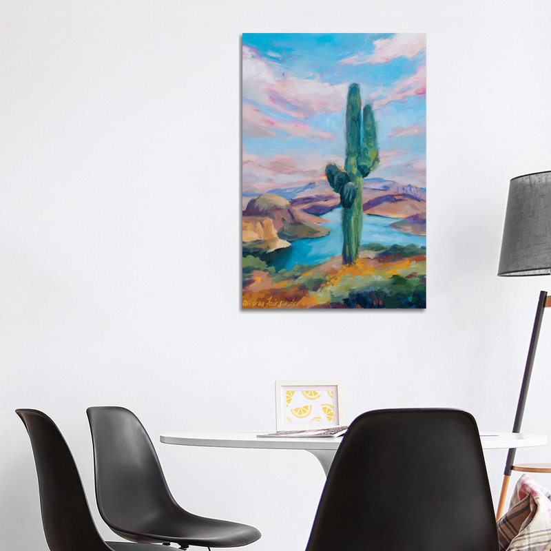 Lake View by Andrea Fairservice - Painting on Canvas, Wrapped Canvas, 101.6 cm H x 66.04 cm W x 3.175 cm D