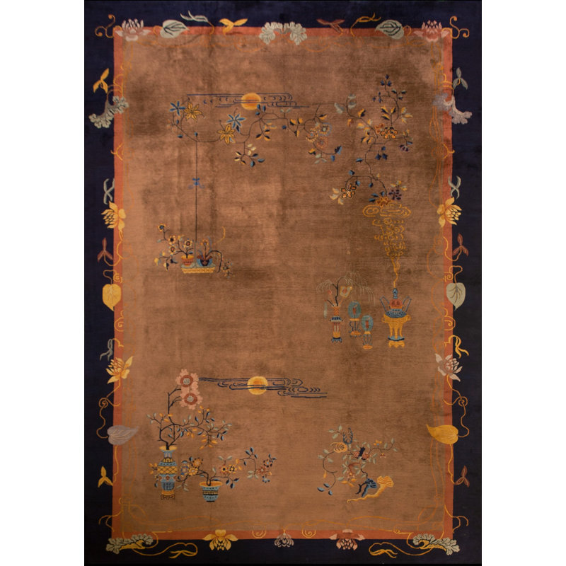 Antique Large Hand Knotted Pile Rug