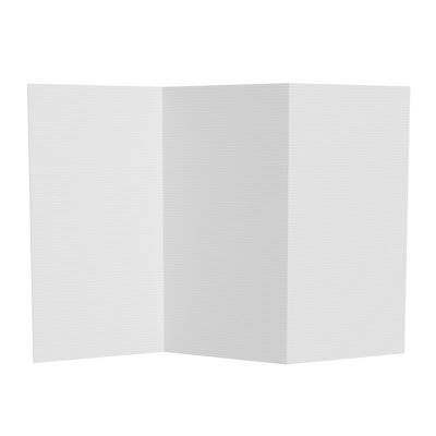 Jazya 3 Ft. Short Temporary Cardboard Folding Screen by Rebrilliant