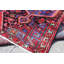 Tapis décoratif en laine de conception unique rouge 4 pi 9 po x 7 pi 2 po Britynn noué à la main
