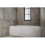 Sydney 60" x 30" Alcove Soaking Acrylic Bathtub