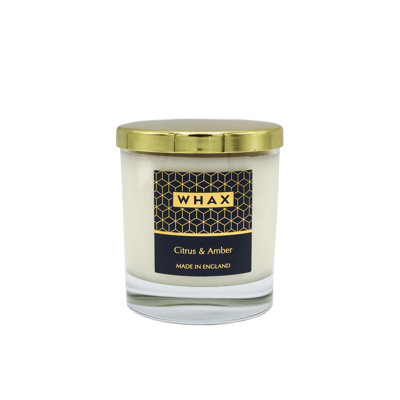 Citrus Scented Jar Candle with Glass Holder