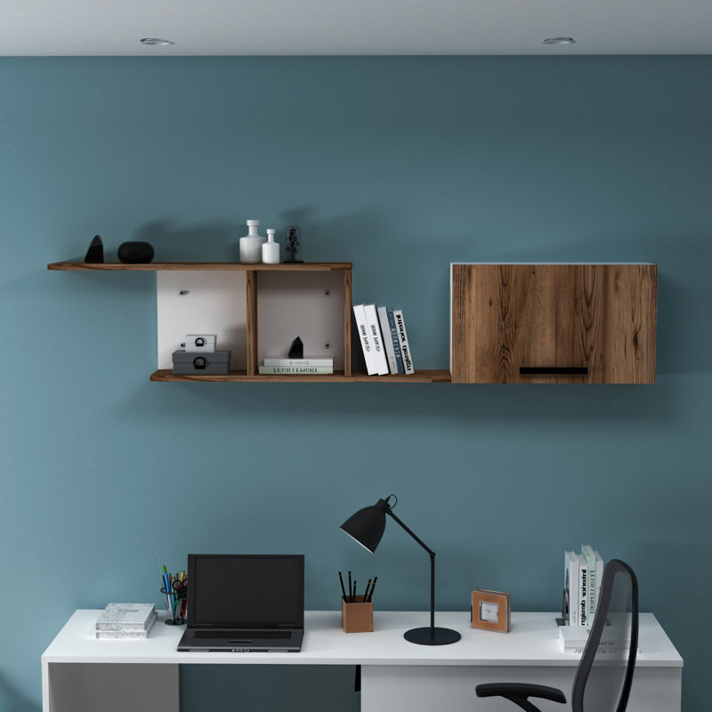 Locelso Floating Shelf, Brown