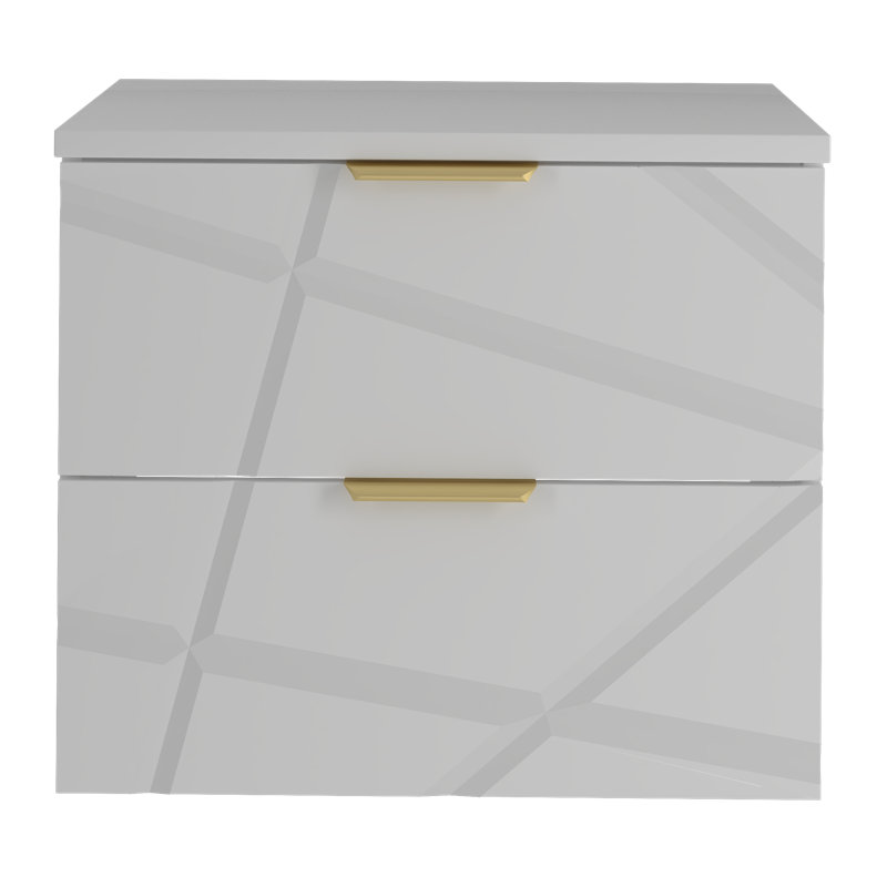 Damariae Wall Mounted Required Bathroom Storage Furniture Set