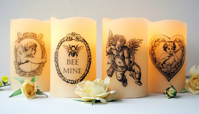 DIY: Kerzen mit selbstbedruckten Motiven