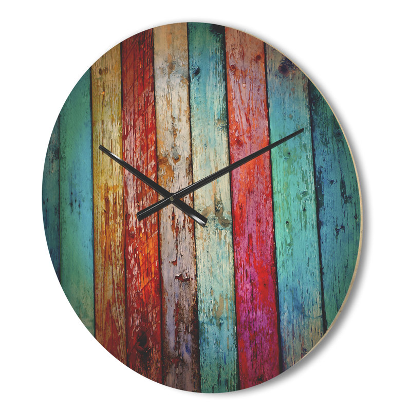 Horloge murale en bois rétro, Petit