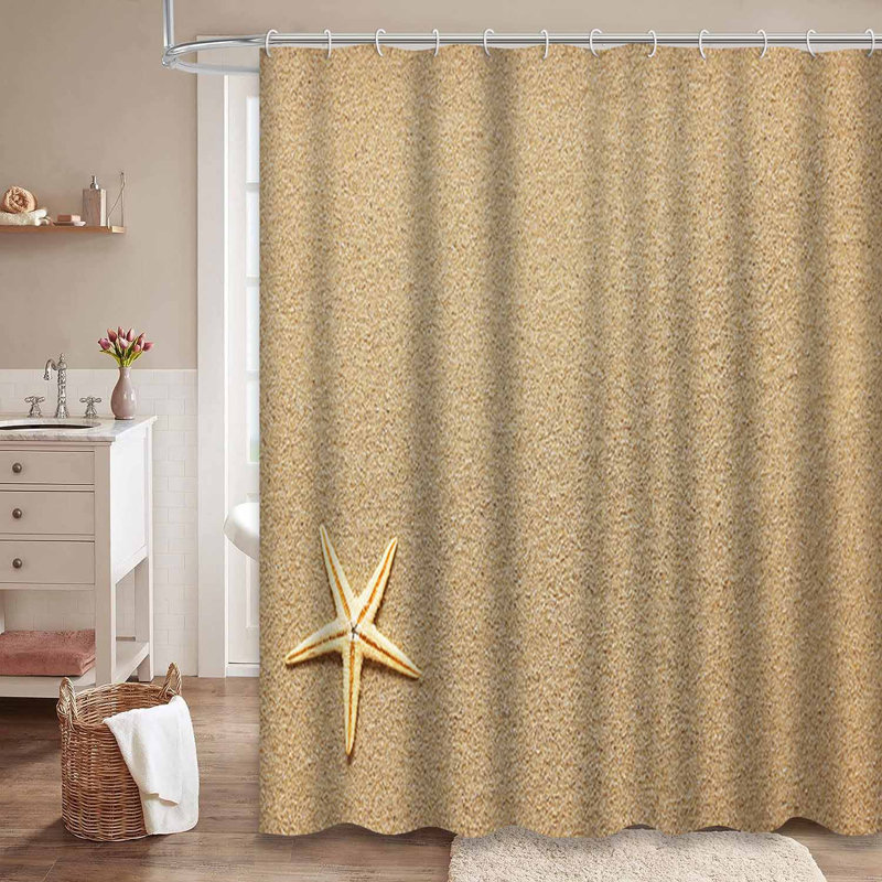 Rideau de douche Summer Sea Shells, L 72 po x l 72 po