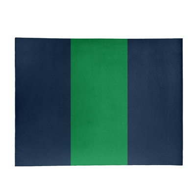 Tapis bleu/vert