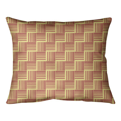 Coussin lombaire à rayures classiques Baskettressées