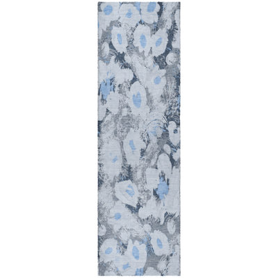 Premium Machine Washable Dream Shag ADS538 Floral Rug