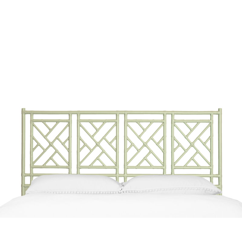 Chippendale Open-Frame Headboard, Celery Green, King