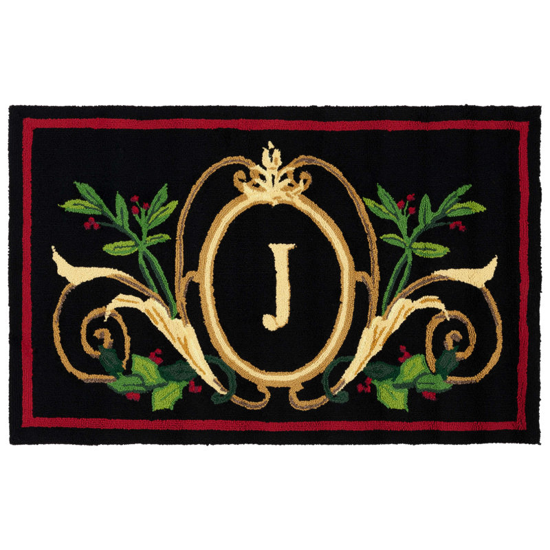 Bilbania Personalizable Outdoor Doormat, 30" W x 48" L, J