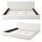 Cocoon Luxury White Velvet Upholstered Platform Bed Frame, Plush Padded Headboard with Wood Frame, Breathable Slat Support System for Comfort-1619325172-1619325131
