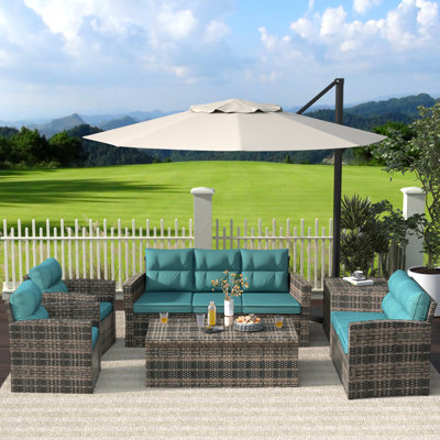 7 - Person Patio Conversation Sets with Cushions