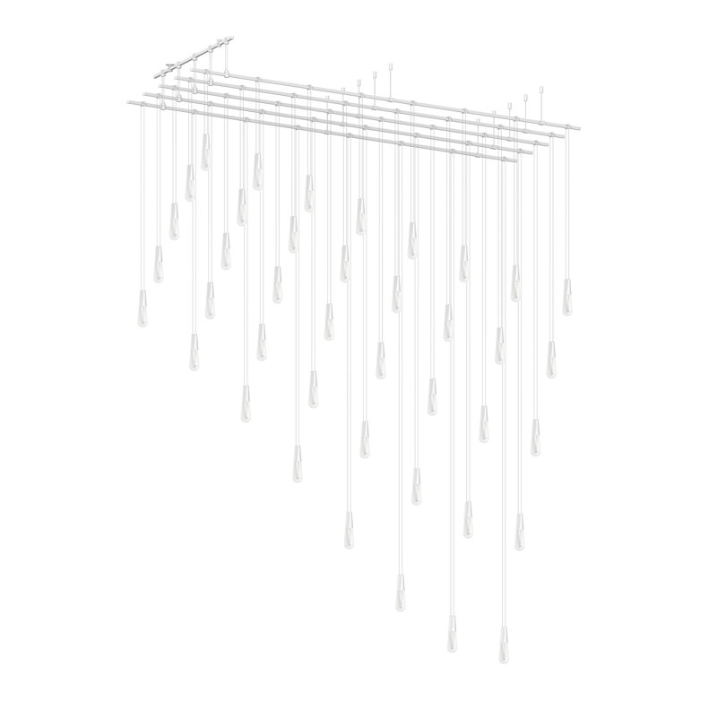 Suspenders® 40 - Light LED Chandelier, Satin White