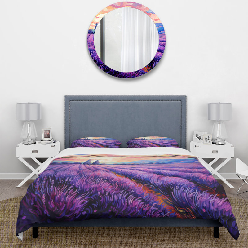 Ensemble de housse de couette Vangogh Lavender Fields II - Vangogh - Microfibre polyester
