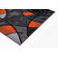 Tapis orange à motif abstrait Yateley-361049480