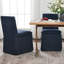 Chaise d'appoint de salle à manger rembourrée de 20 po de large avec housse et roulettes (ensemble de 2)-746819901