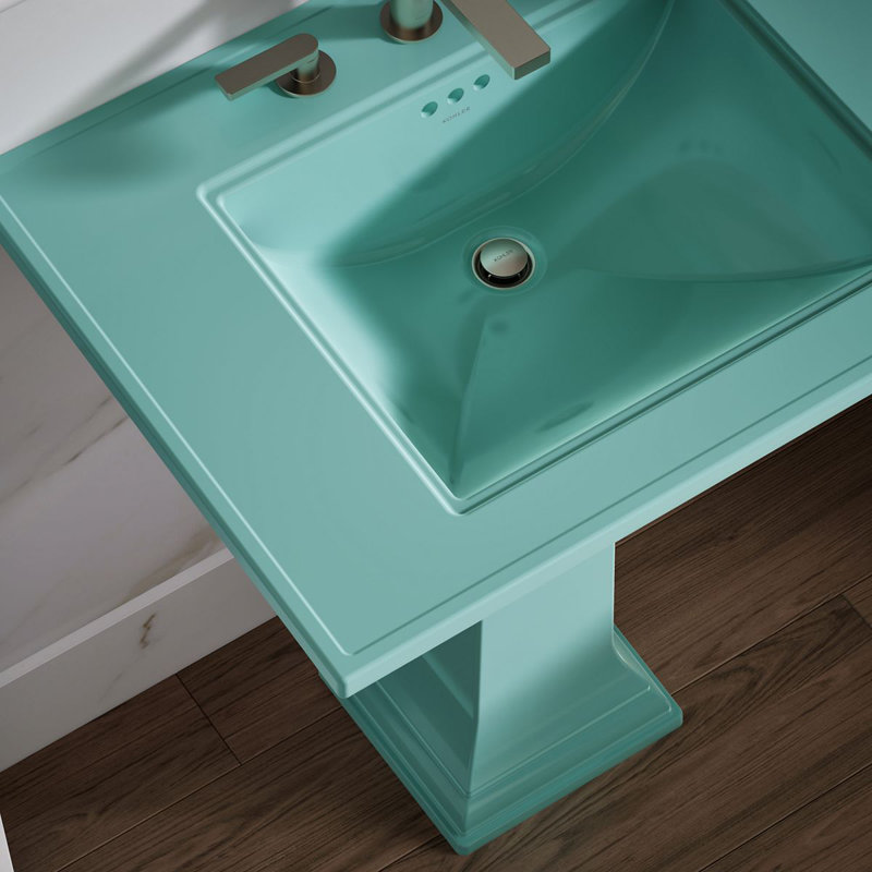 Memoirs Stately 30-3/4 In. Rectangular Pedestal Bathroom Sink, 150th Spring Green