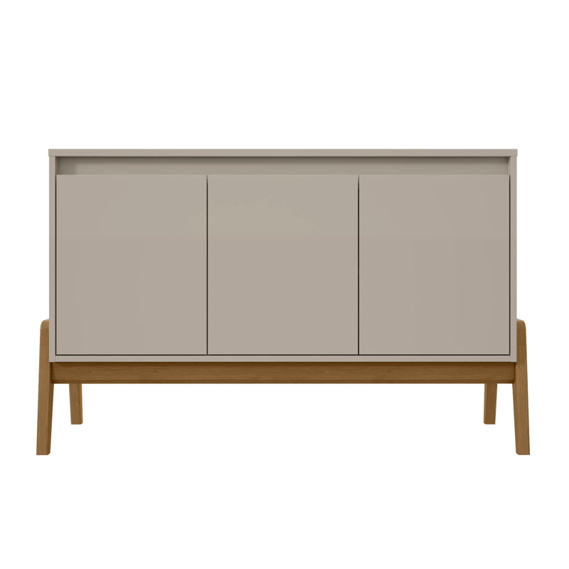 Gales 48.5 Inch Greige and Eucalyptus Mid-Century Modern Sideboard