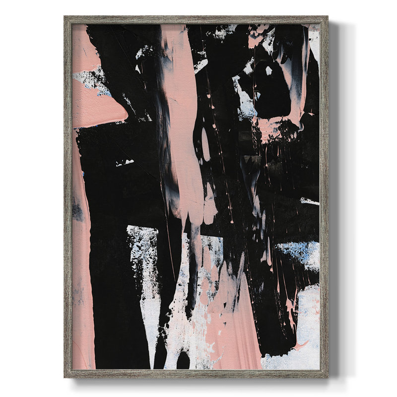 «Black & Blush I», reproduction encadrée - bois massif, H 30 po x l 24 po