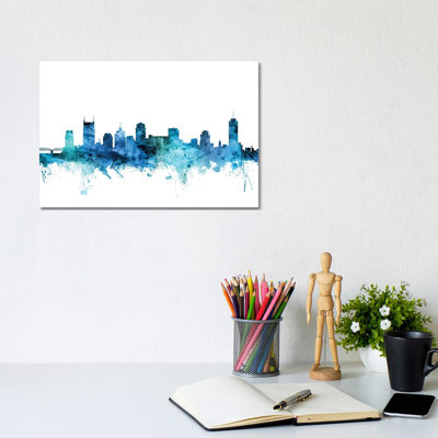 Nashville, Tennessee Skyline by Michael Tompsett - Wrapped Canvas Gallery-Wrapped Canvas Giclée