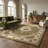 Rug Branch Diwan 10' x 13' (9"9" x 13"3") Green/Beige Persian Medallion Indoor Area Rug, Traditional, Low Pile, Stain-Resistant Carpet - Living Room, Bedroom, Dining Room, and Kitchen-1676080821
