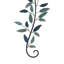 Ensemble de décoration murale feuille métallique bleu sarcelle avec accents dorés