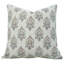 Housse de coussin Fabividine Boho, imprimé floral en lin, brun, Samrat-108106671-108106672