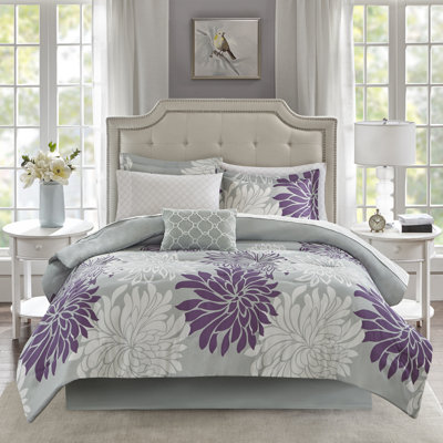 Maible Floral Comforter Set with Cotton Bed Sheets