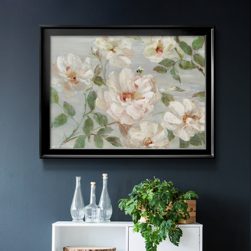 Summer Serenade - peinture encadrée, Toile encadrée noire, H 26,5 po x l 36,5 po x P 1,5 po