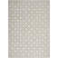 Tapis gris et ivoire touffeté à la main