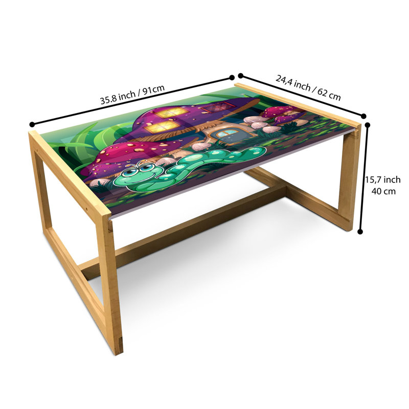 Jadarian Sled Coffee Table, 40cm H x 91cm W x 62cm D