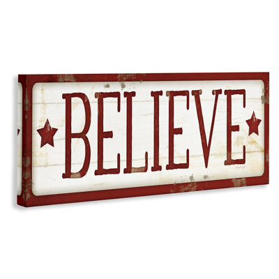 'Believe Sign' Textual Art