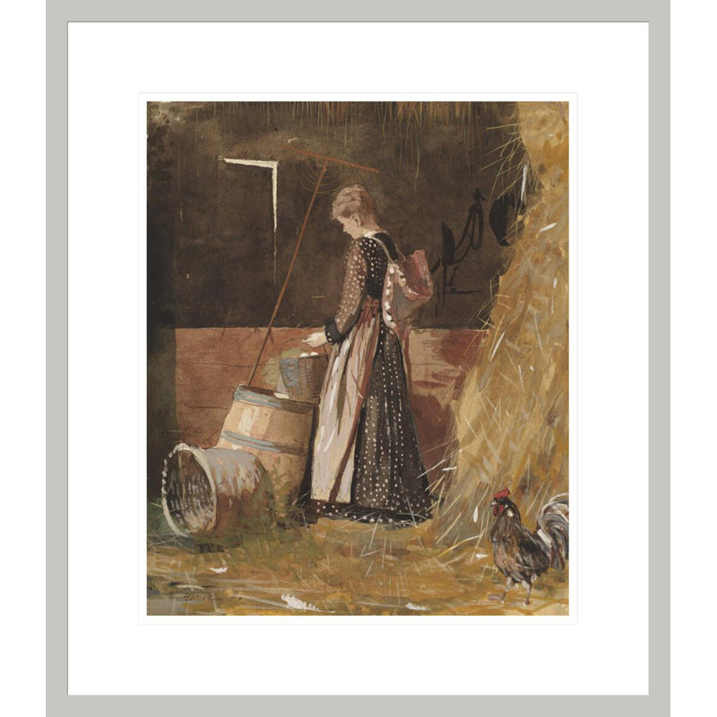«Fresh Eggs» par Winslow Homer, impression giclée sur cadre, 20,4 po H x 17,75 po L