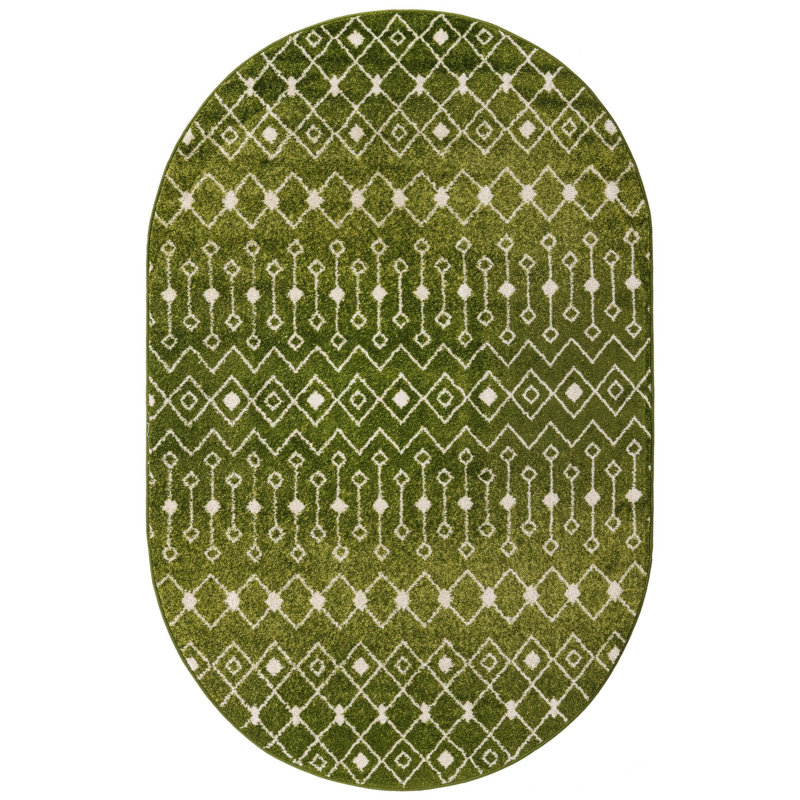 Somerville Geometric Indoor Rug, Oval 5'3" x 8'