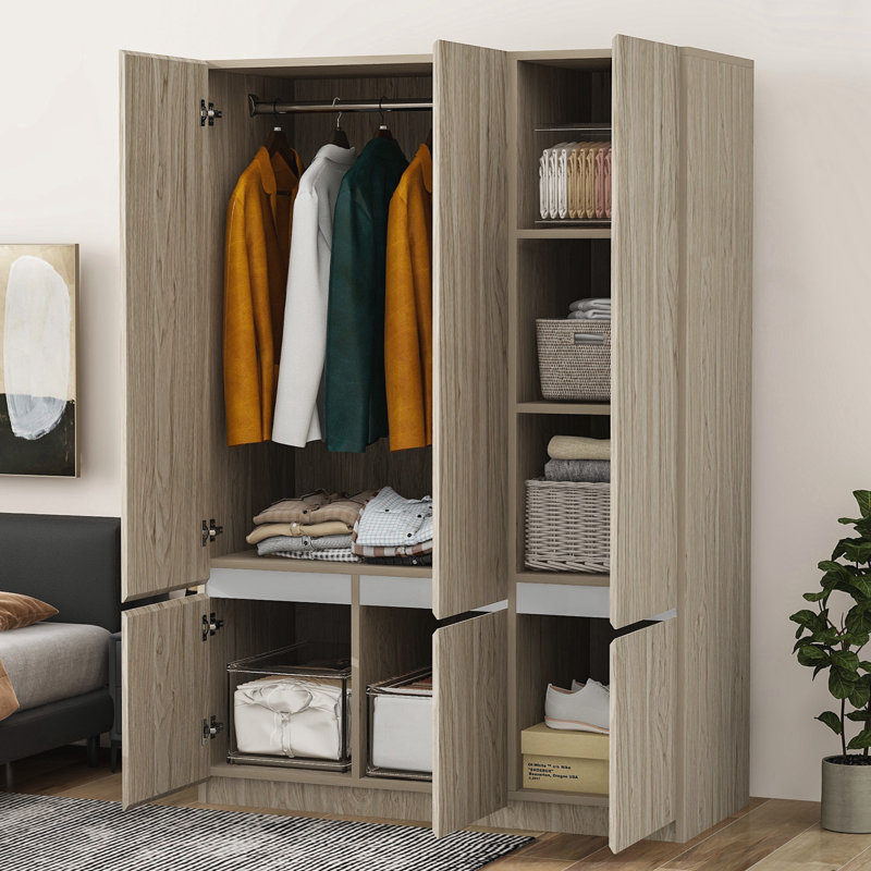 Armoire 6 portes, Brun
