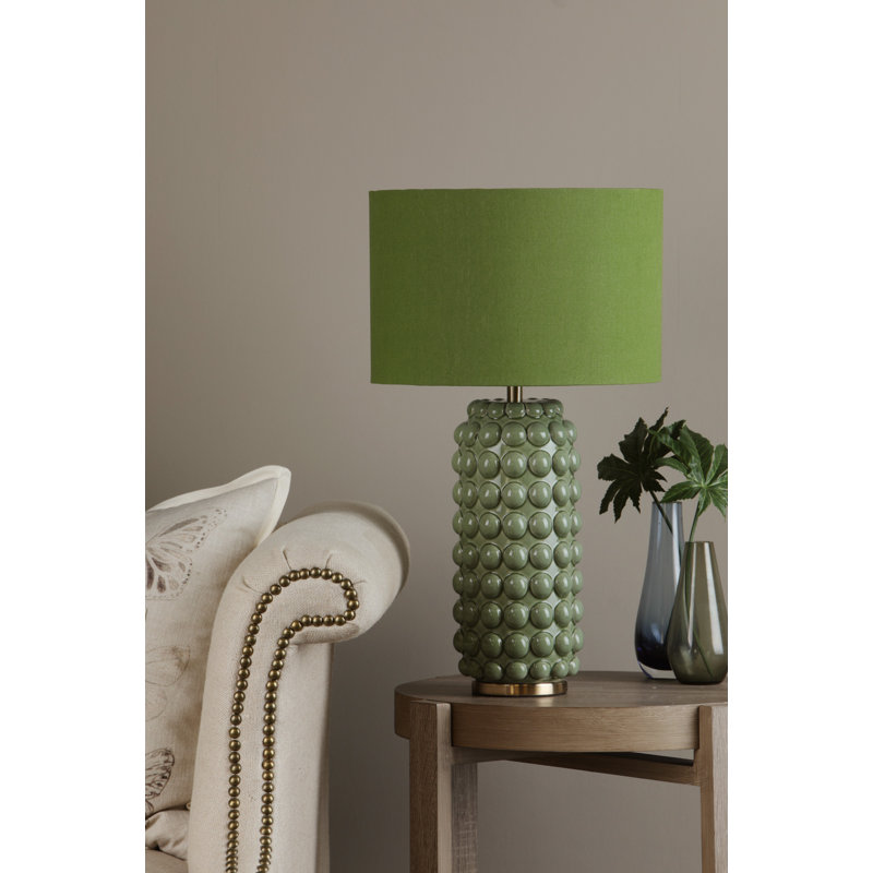 Table Lamp Green With Shade
