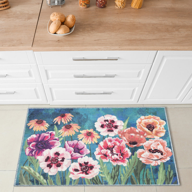 Tapis de cuisine antidérapant Charron, Rectangle 2 pi 4 po x 3 pi 11 po
